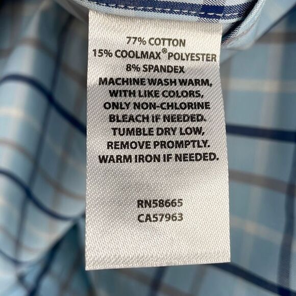 Nordstrom Tech-Smart CoolMax Button Down Dress Shirt 15/32-33 - Picture 9 of 9